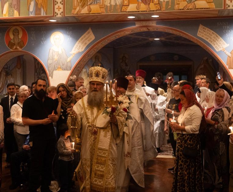 St. Seraphim Cathedral's paschal procession and Divine LIturgy.