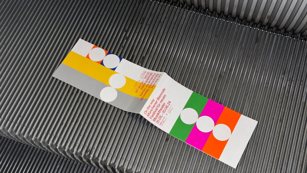 Münchener Biennale — On the Way — Fold Flyer