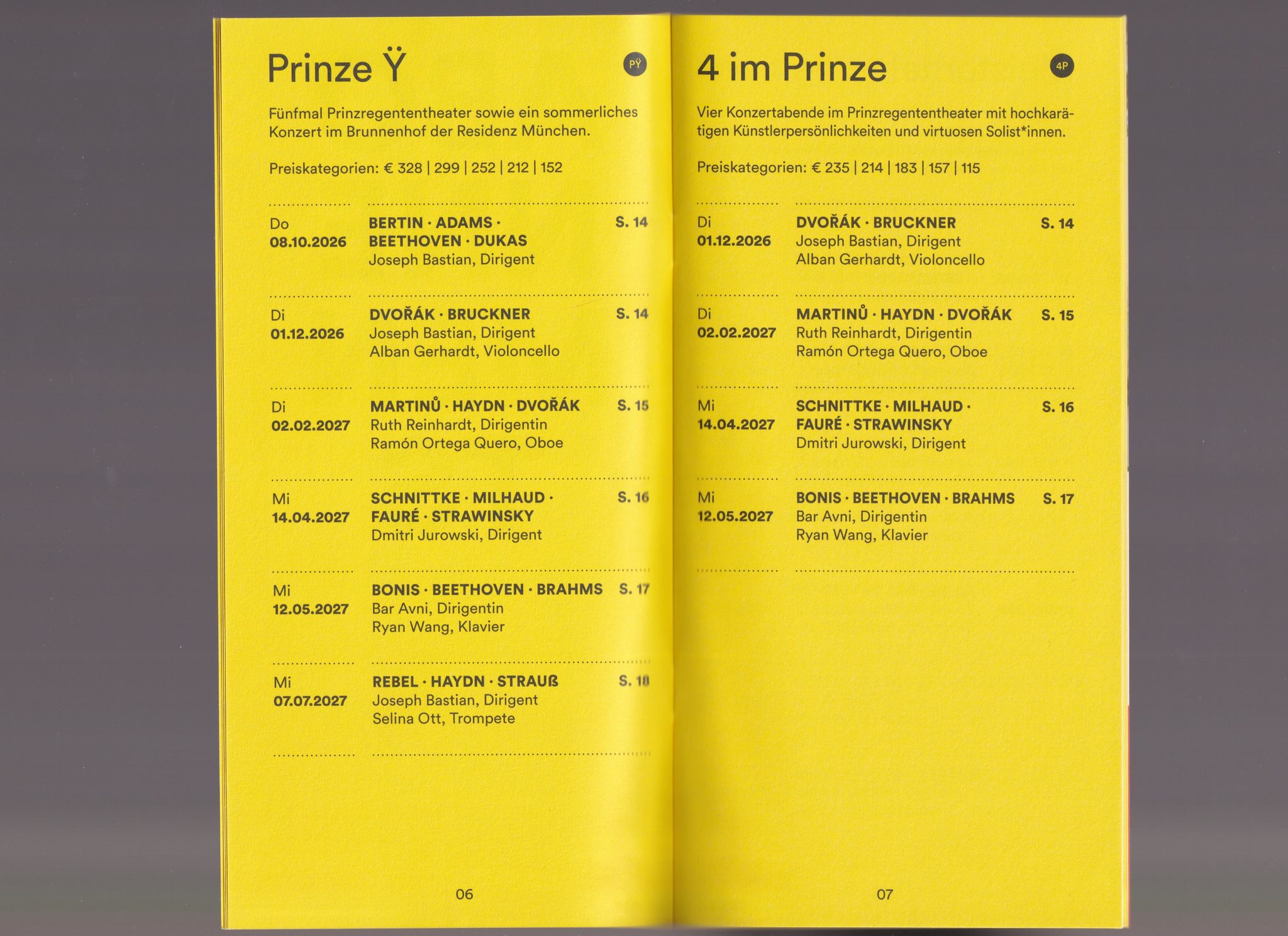 Münchner Symphoniker — Season 26/27 — Season Flyer