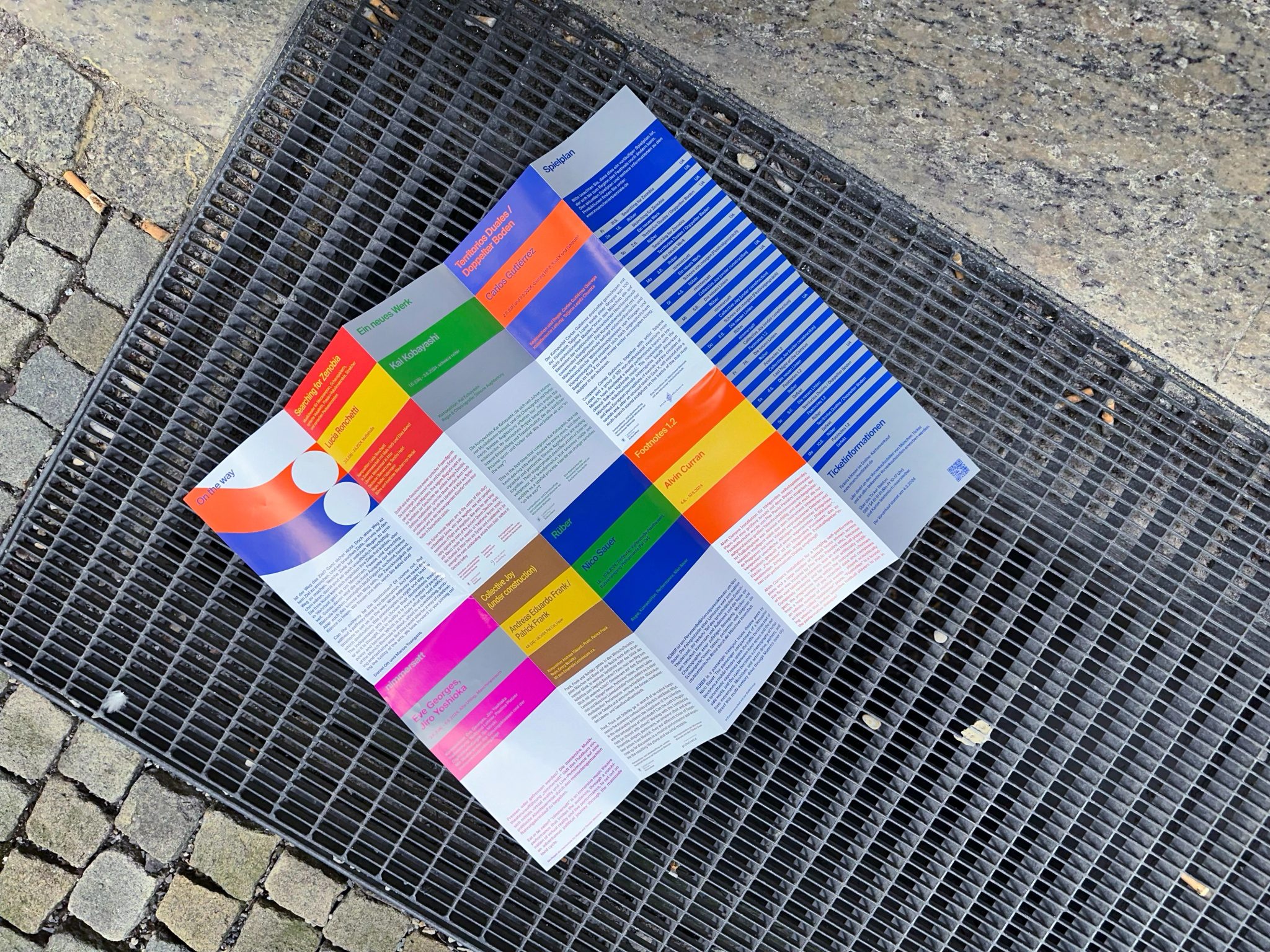 Münchener Biennale — On the Way — Fold Flyer
