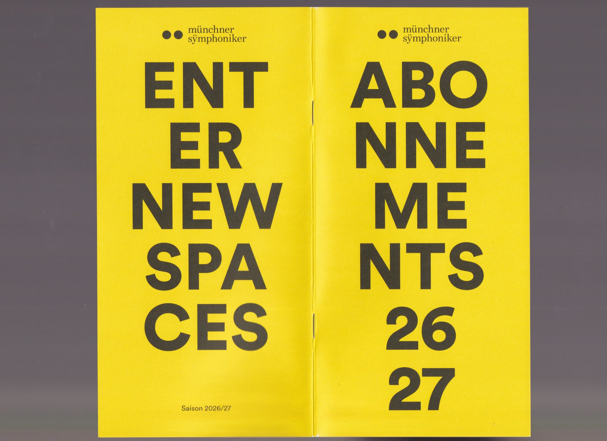 Münchner Symphoniker — Season 26/27 — Season Flyer