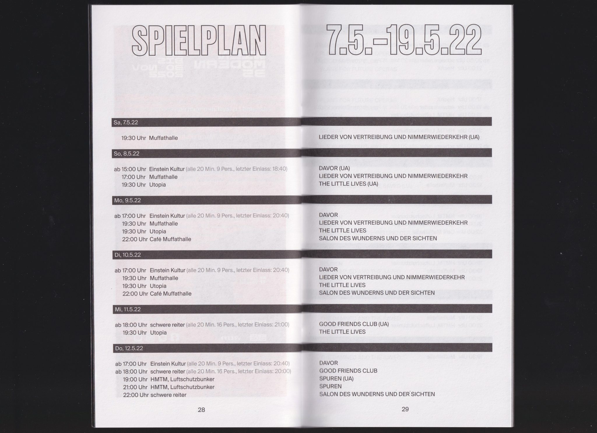 Münchener Biennale — Good Friends — Brochure