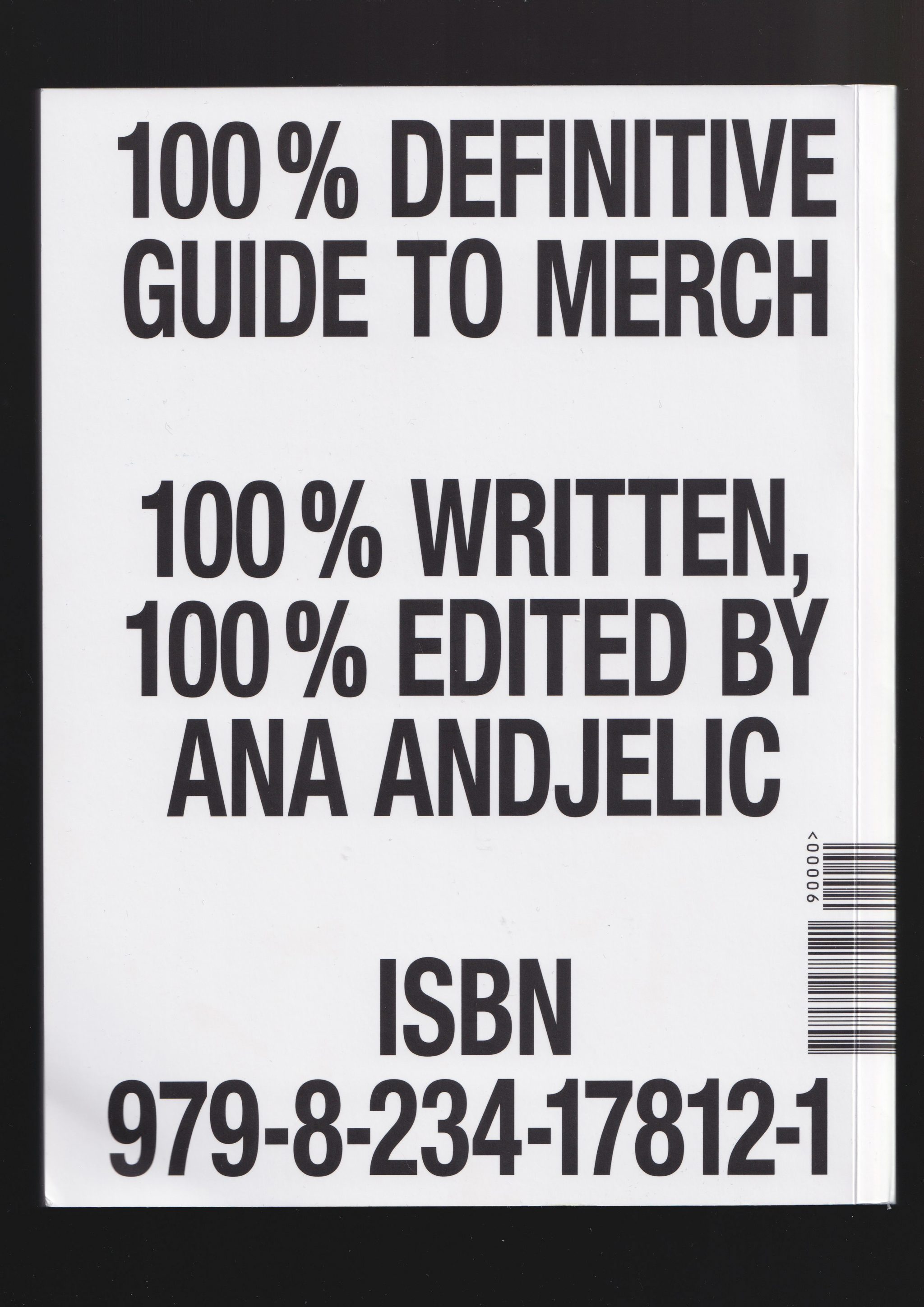 The Sociology of Business — Merch Guide — Book Design