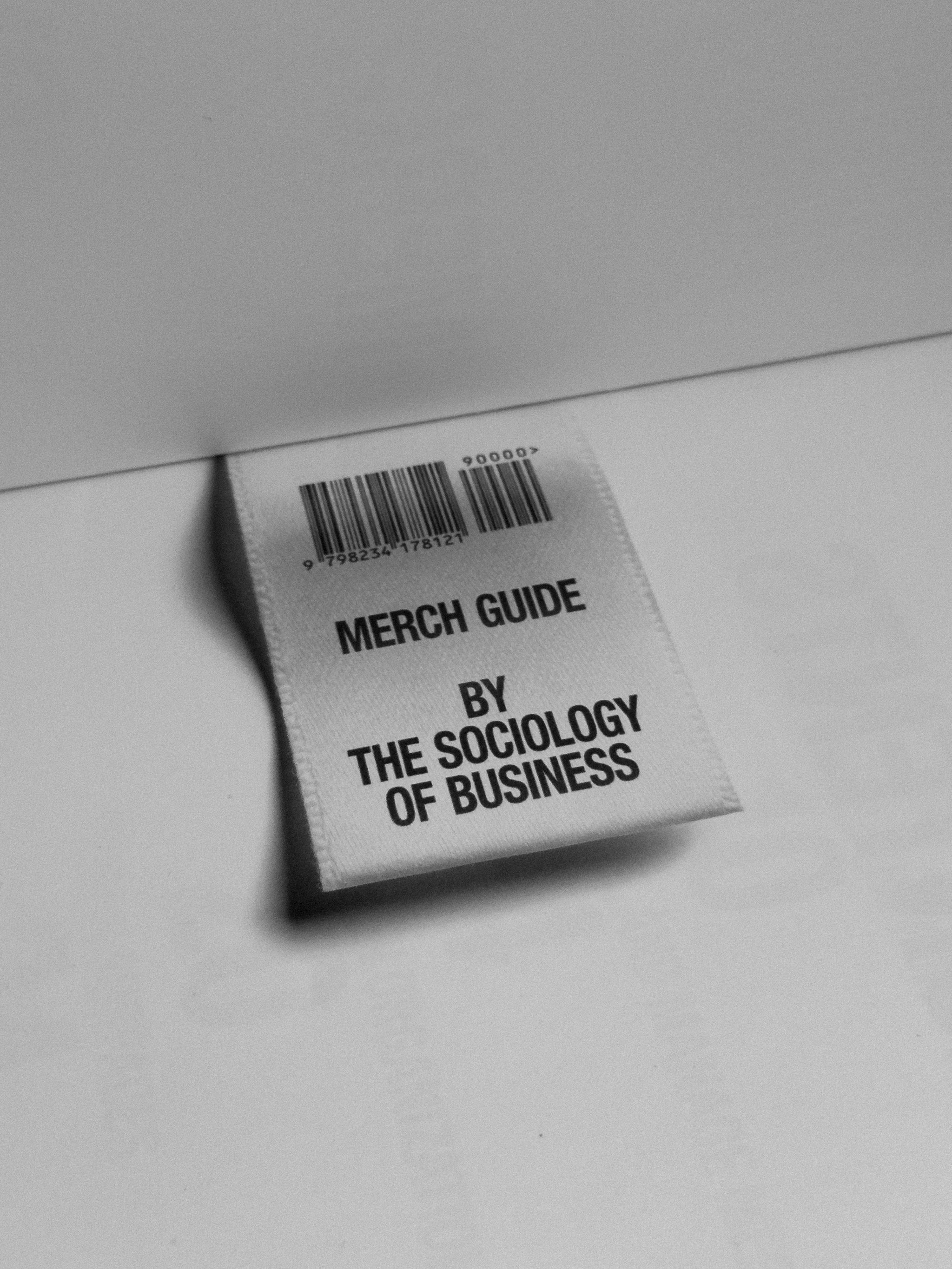 The Sociology of Business — Merch Guide — Book Design
