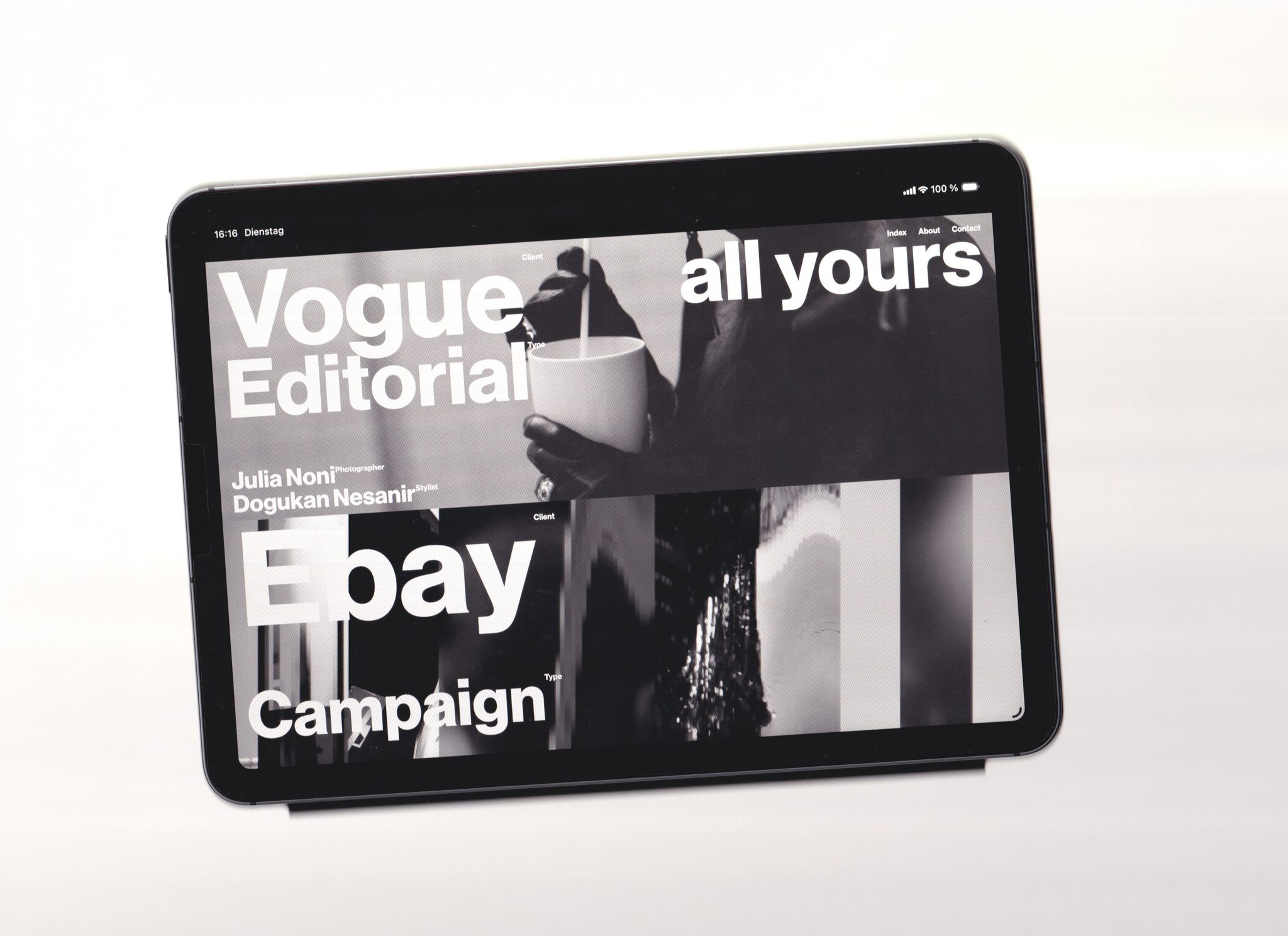 All yours — Visual Identity — Website