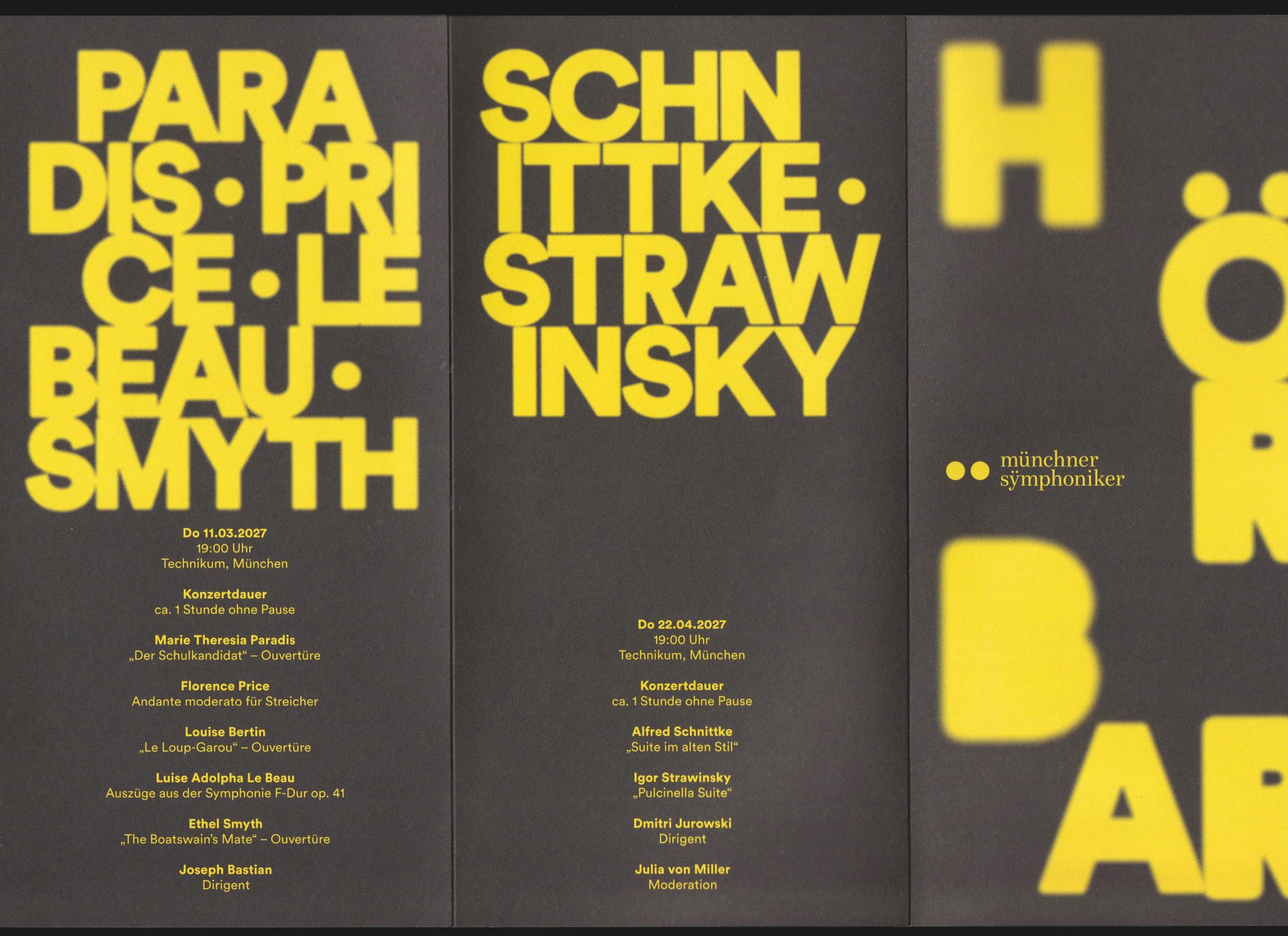 Münchner Symphoniker — Season 26/27 — Print Collaterals