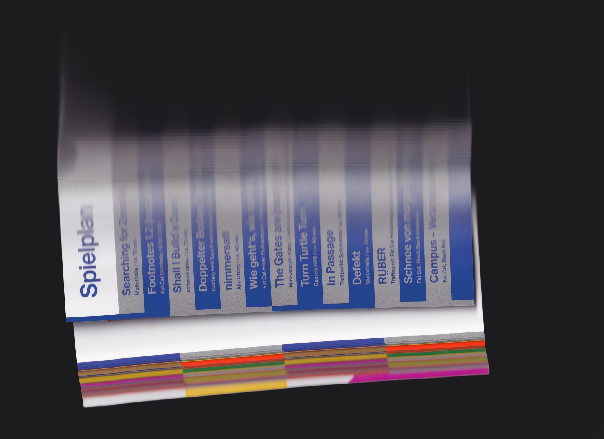 Münchener Biennale — On the Way — Season Book