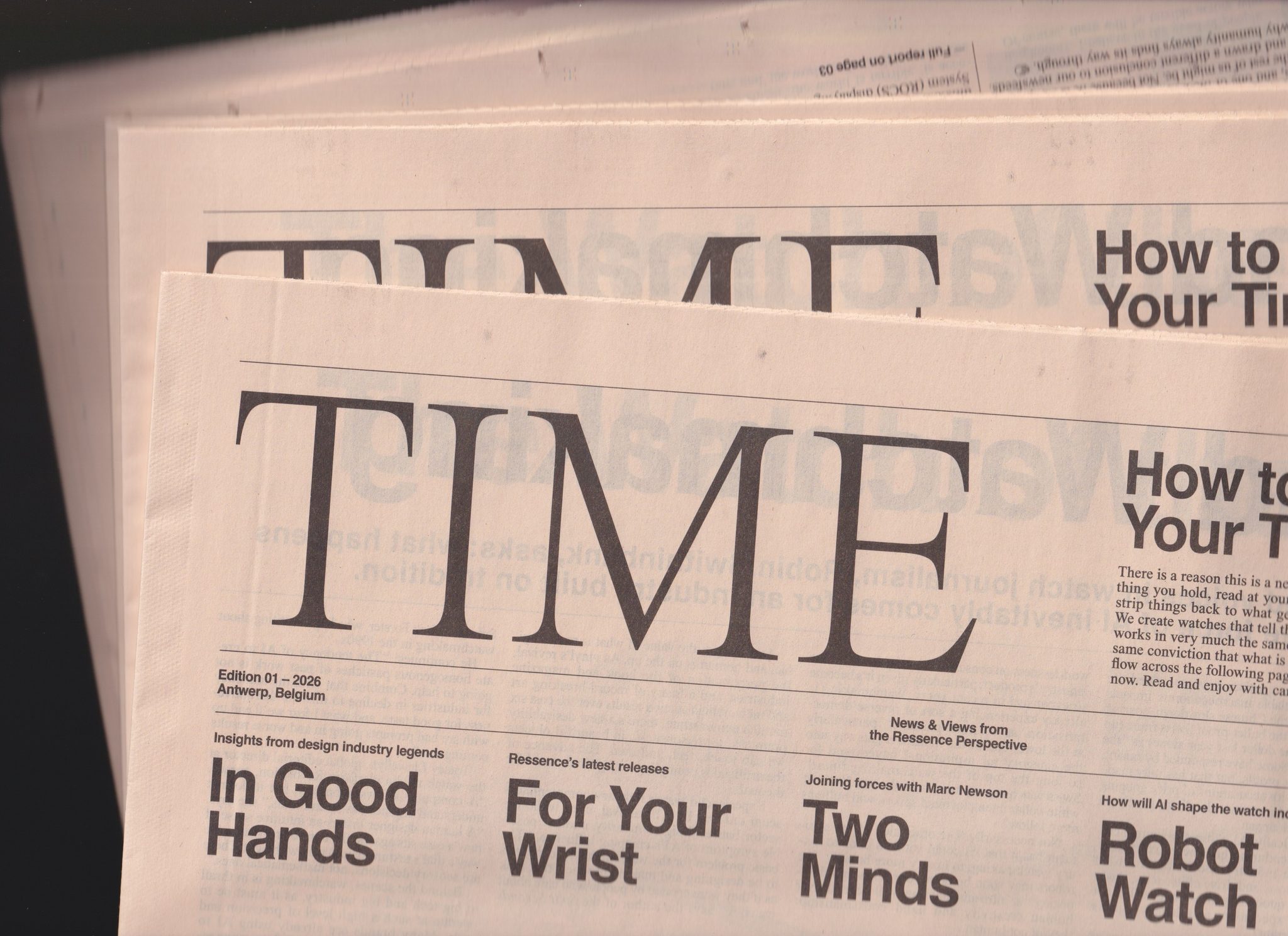 Ressence — Brand Publishing — Newspaper