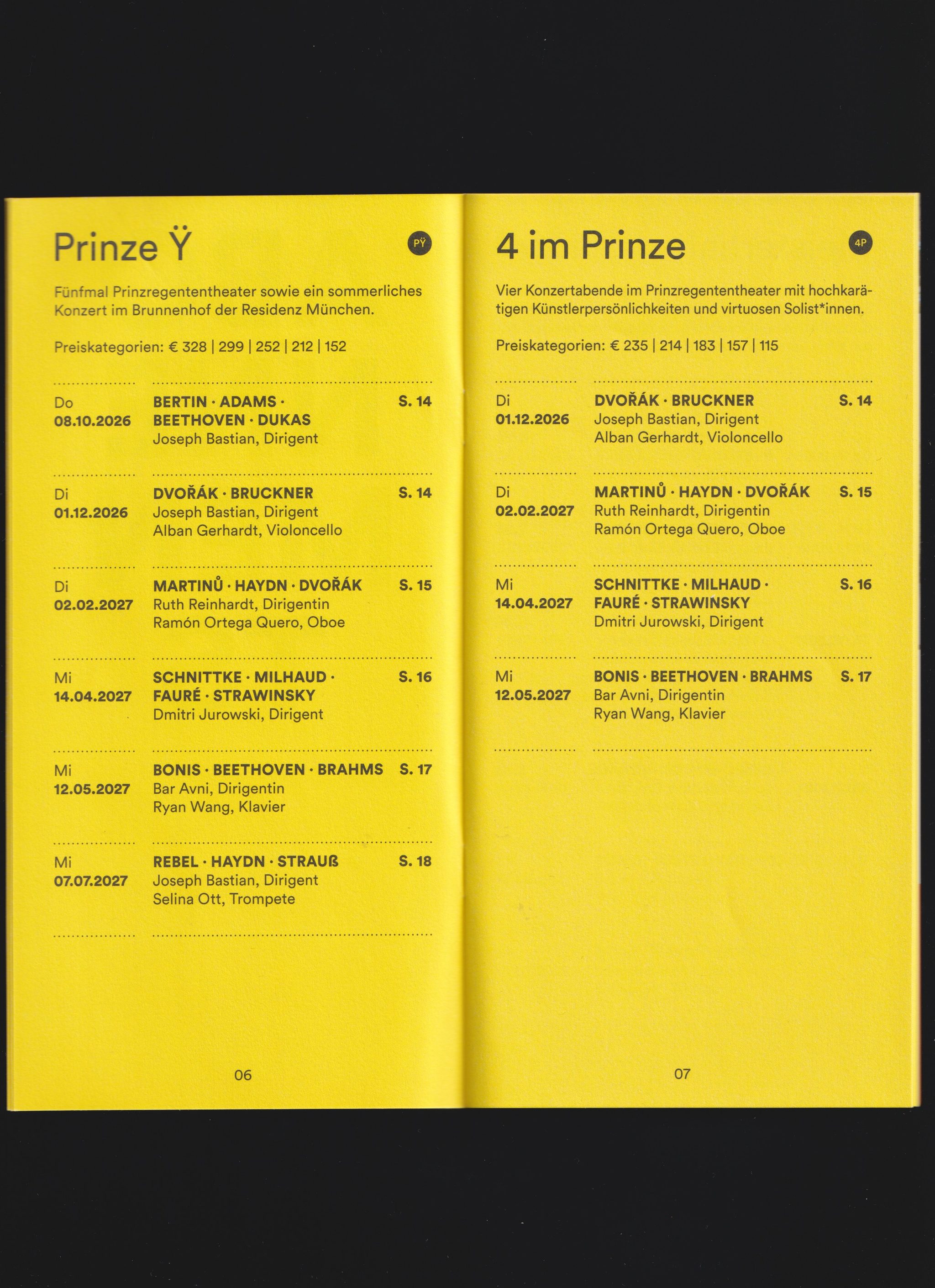 Münchner Symphoniker — Season 26/27 — Print Collaterals