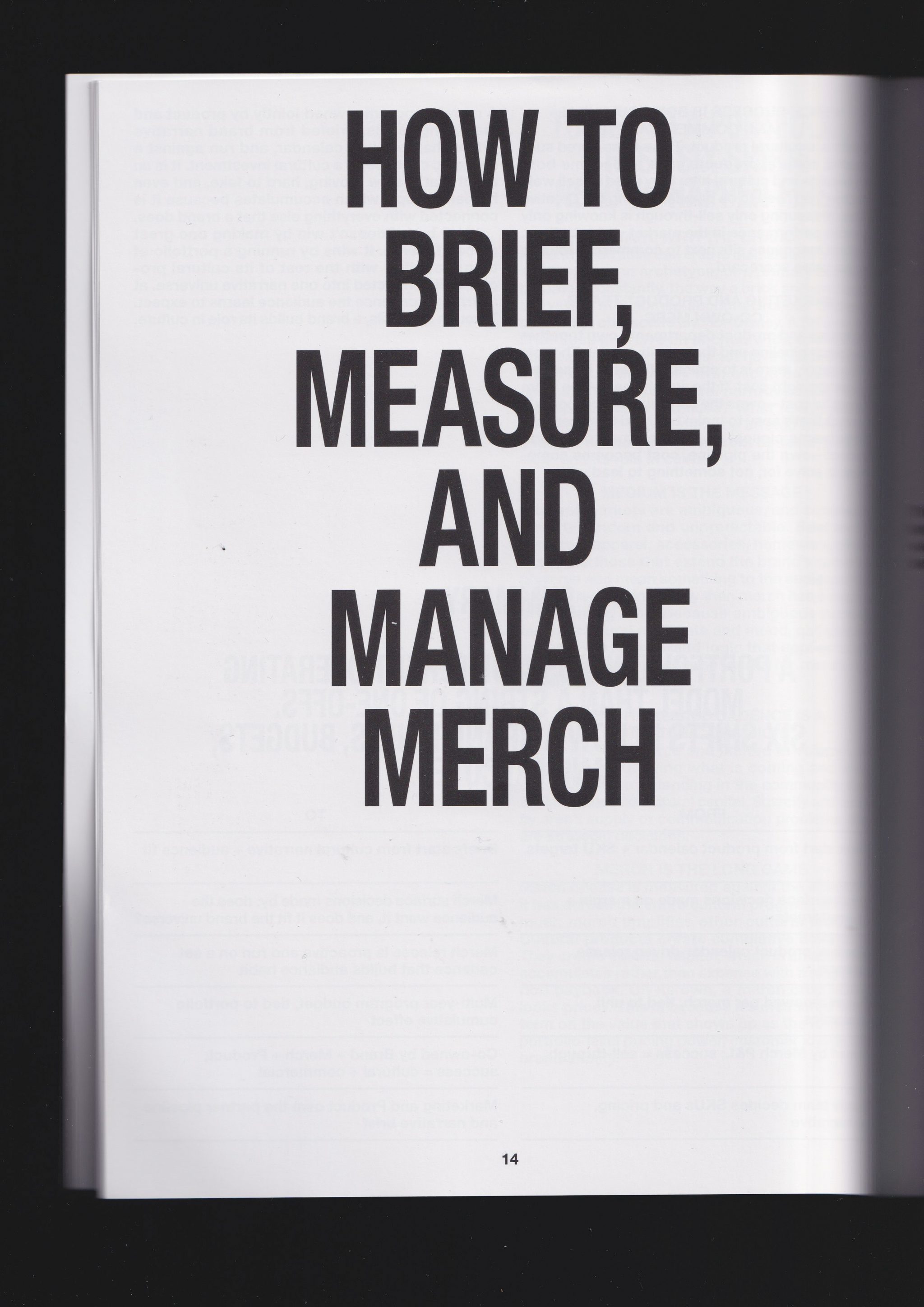 The Sociology of Business — Merch Guide — Book Design