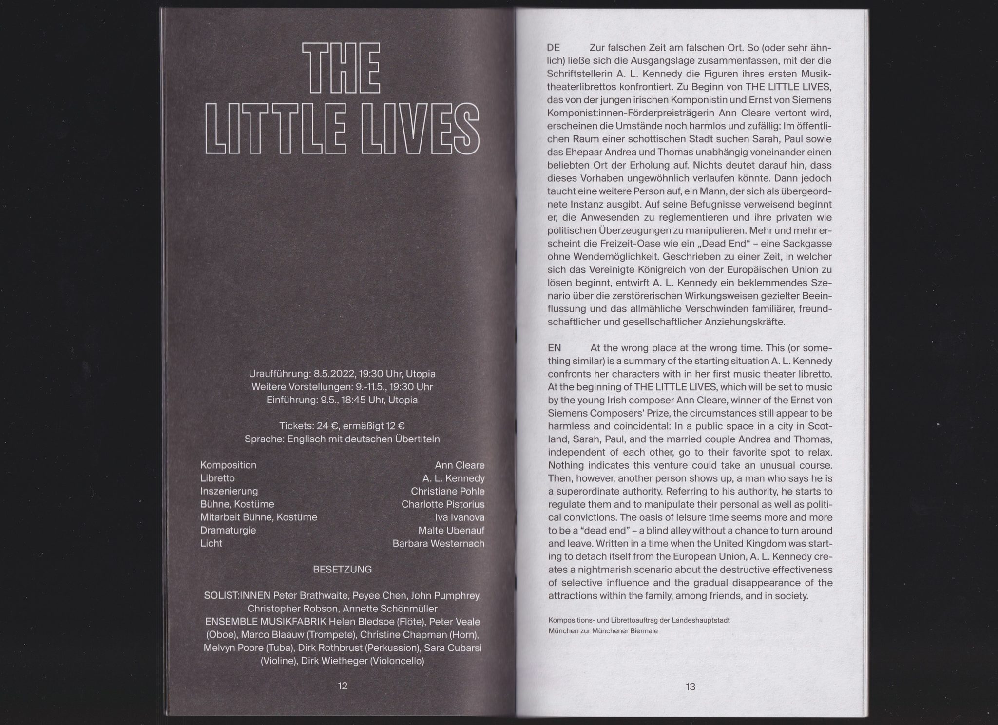 Münchener Biennale — Good Friends — Brochure