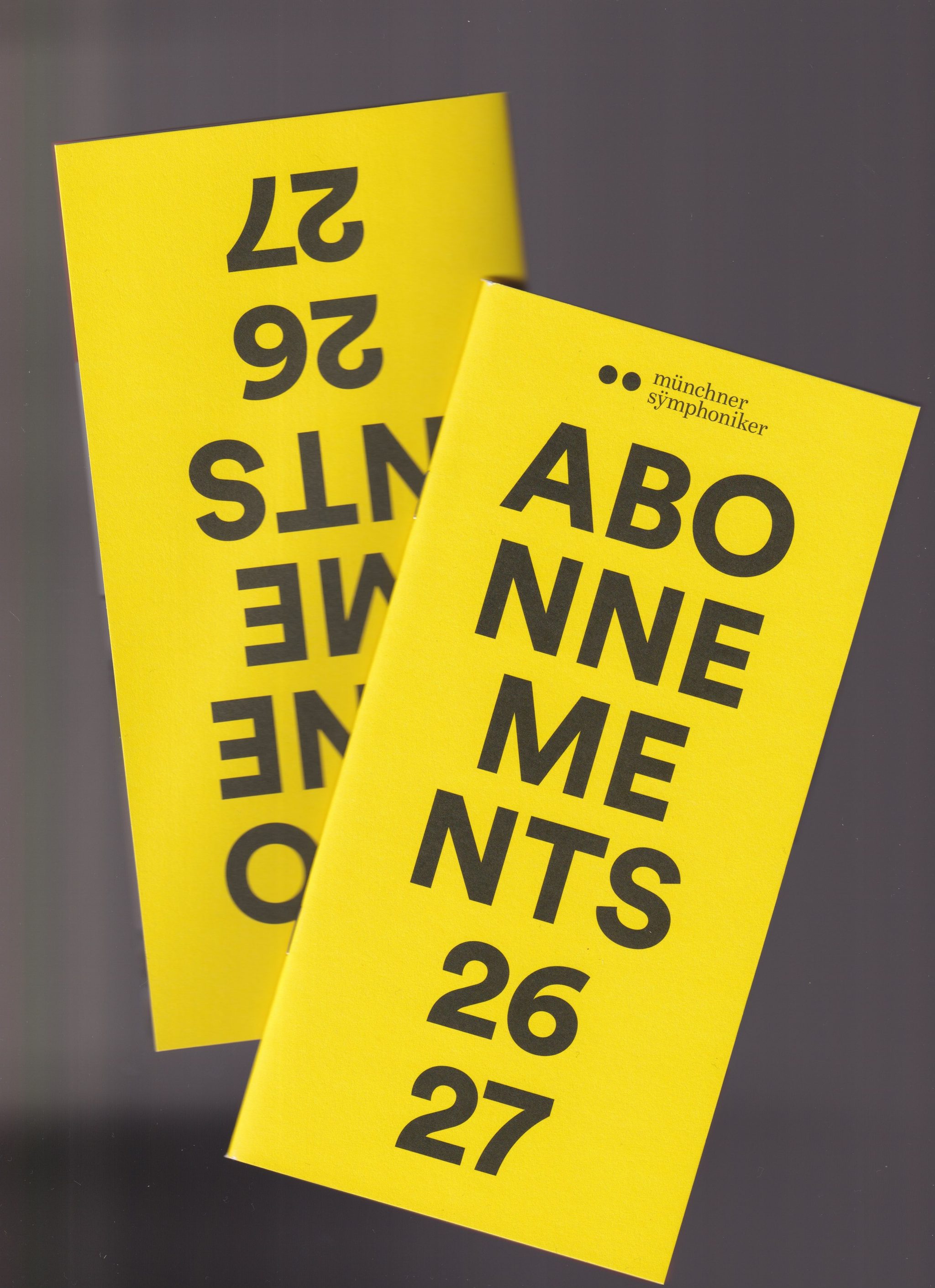 Münchner Symphoniker — Season 26/27 — Season Flyer
