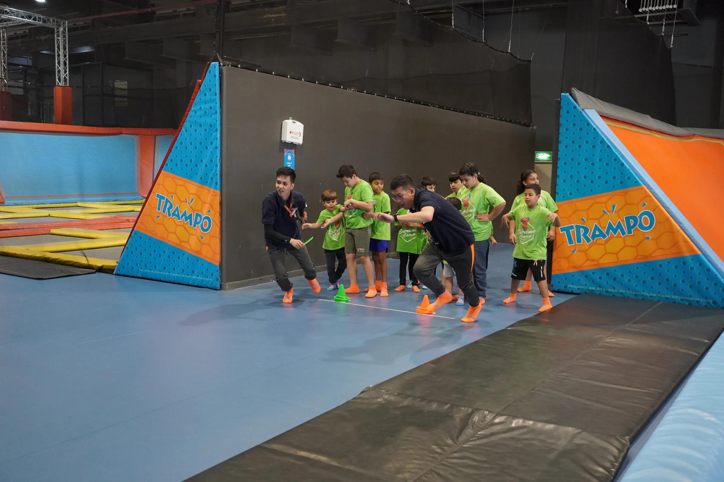 Children at Trampo Summer Camp in Kuwait