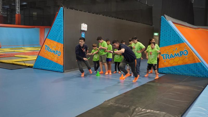 Children at Trampo Summer Camp in Kuwait