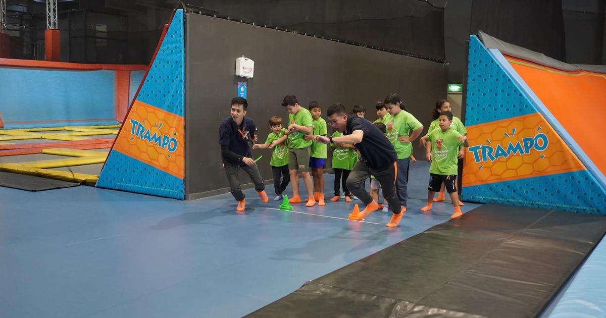 Children at Trampo Summer Camp in Kuwait