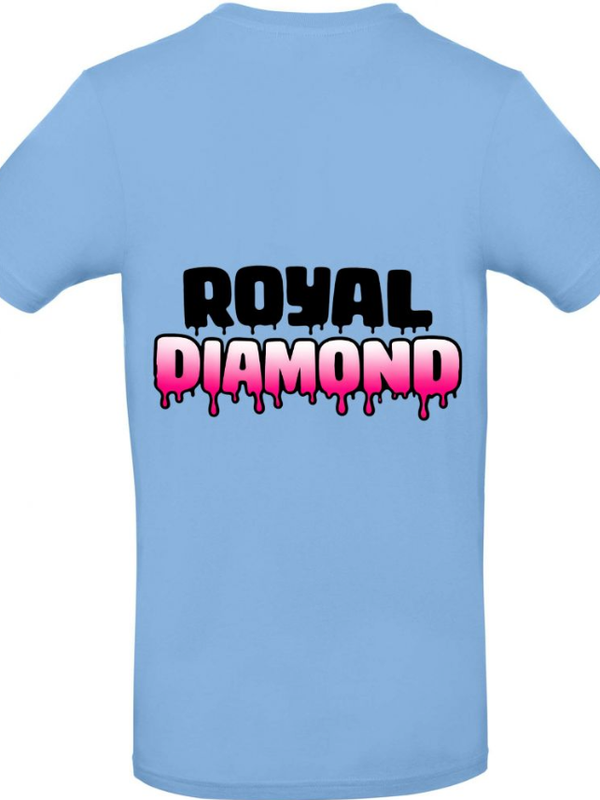 T-Shirt Royal Diamond bleu été — vue 2