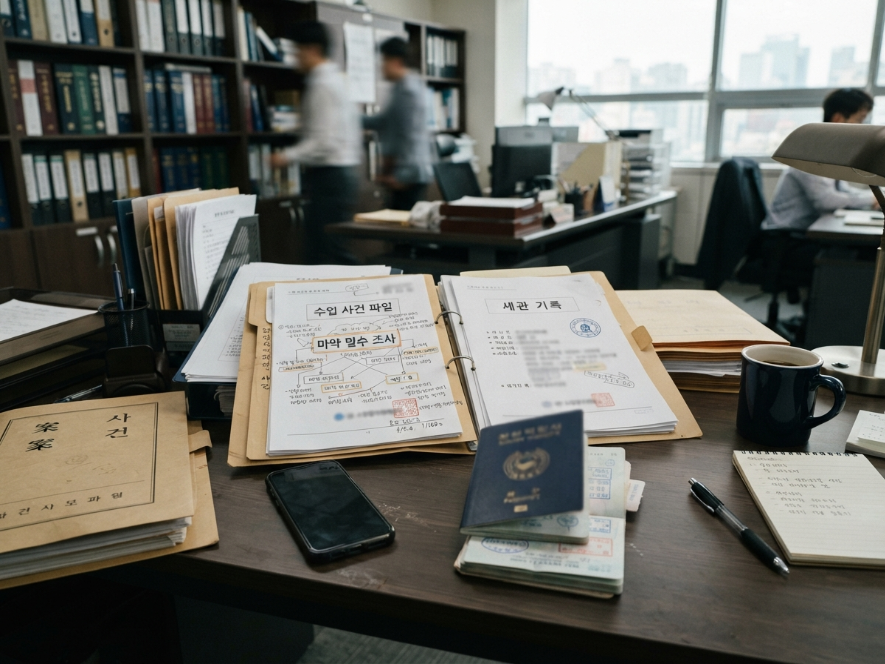 필로폰 밀반입 혐의, 투약하지 않았어도 중한 수사가 시작될 수 있습니다.