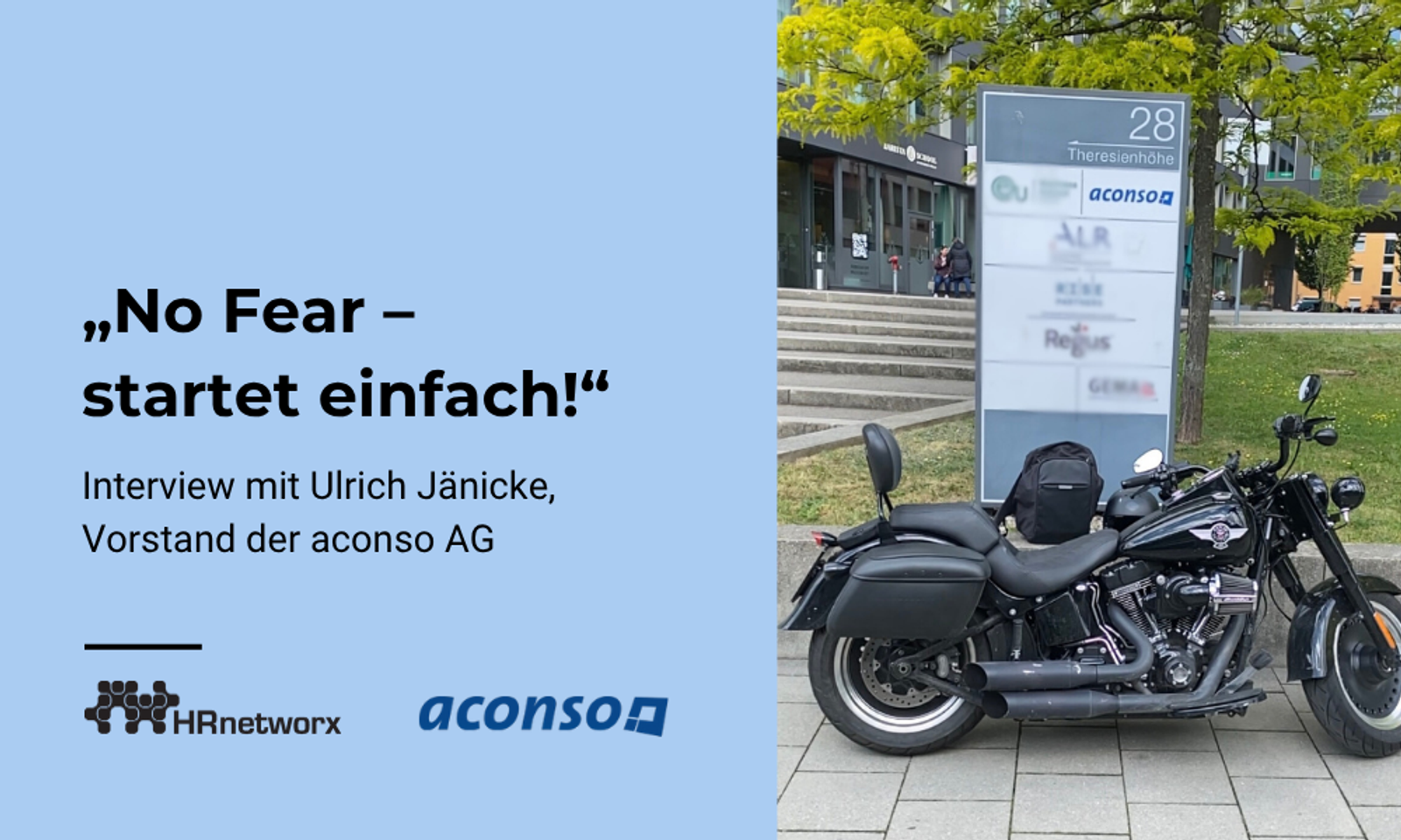 „No Fear – startet einfach!“ - Interview mit Ulrich Jänicke, Vorstand der aconso AG