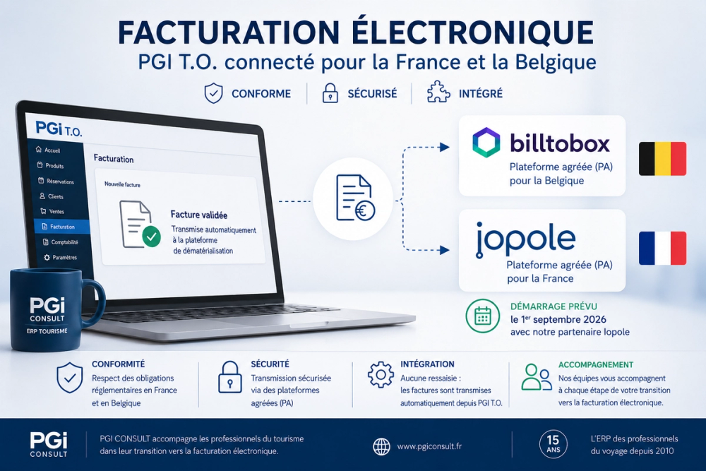 Schéma d'intégration PGI T.O. avec Iopole et Billtobox