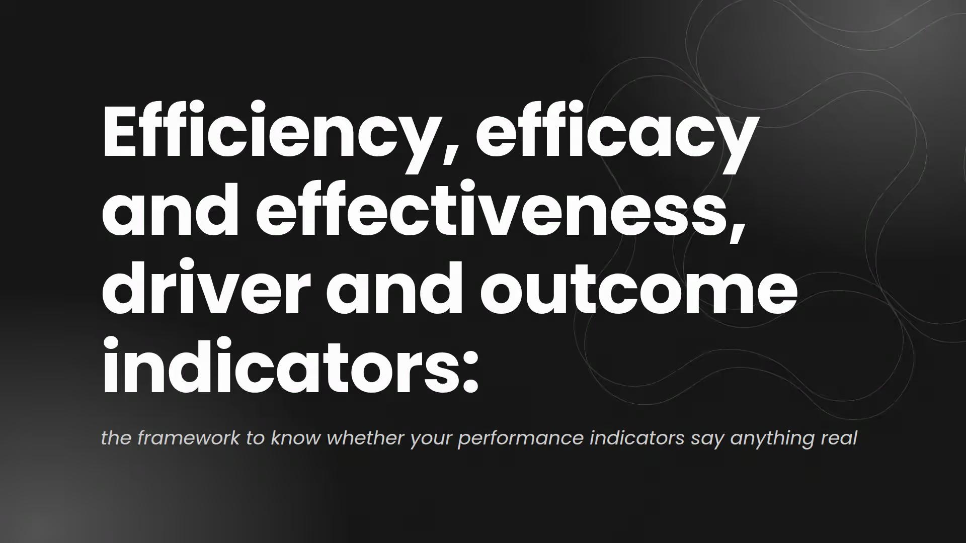 Performance indicators: why your company measures them wrong