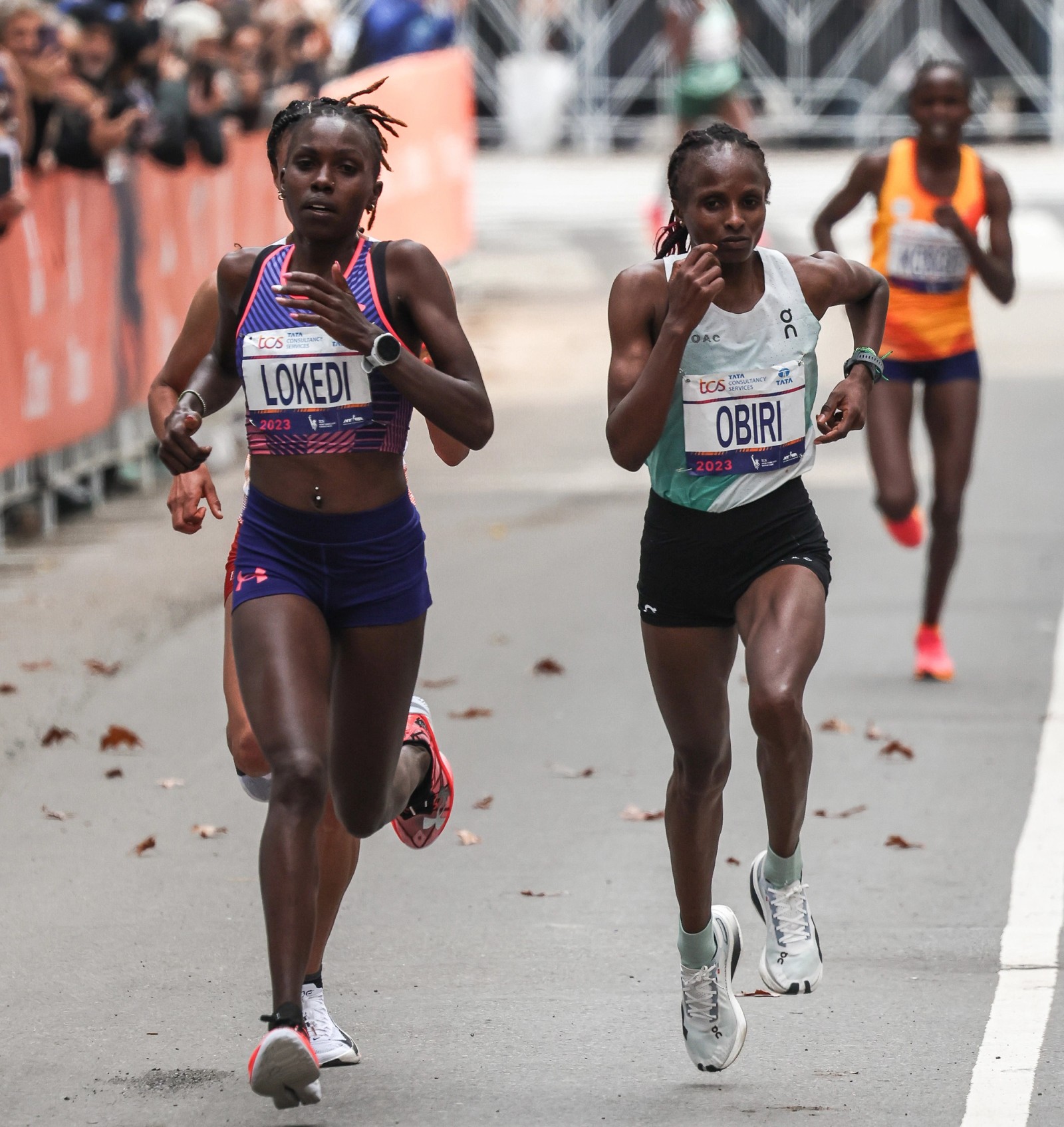 Hellen Obiri and Sharon Lokedi