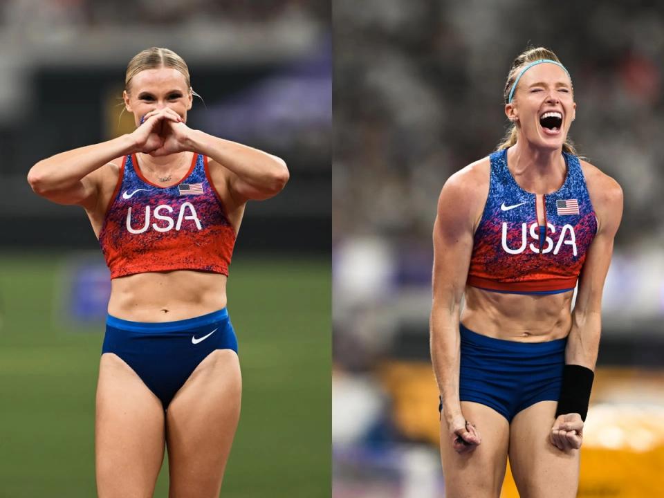Katie Moon & Sandi Morris | Photos by Johnny Zhang / @jzsnapz