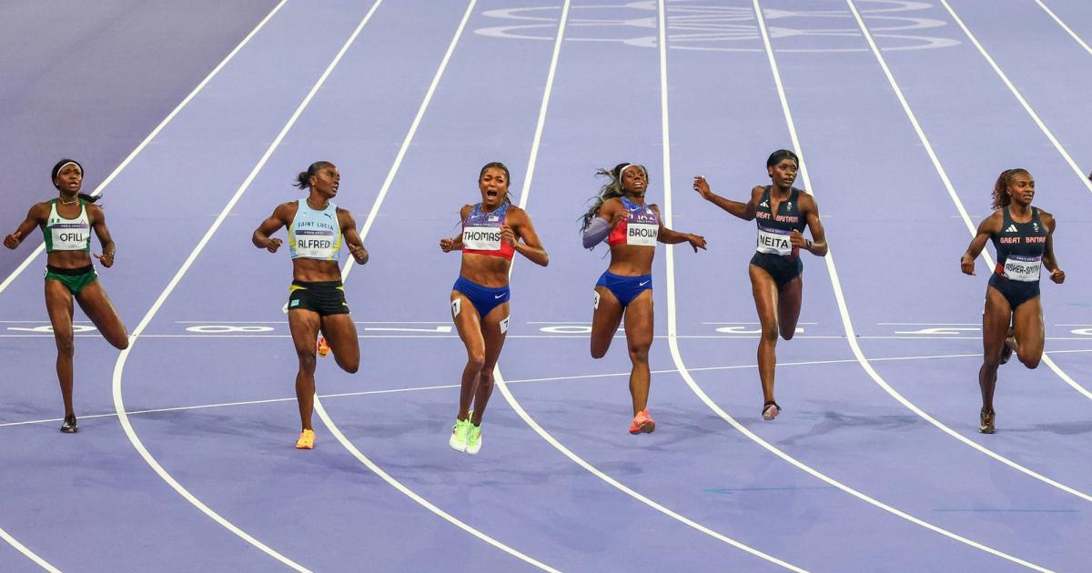 Women's 200m final, Paris Olympics