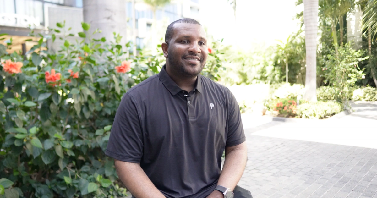 Coach Reynaldo Walcott speaking to CITIUS MAG in Kingston, Jamaica