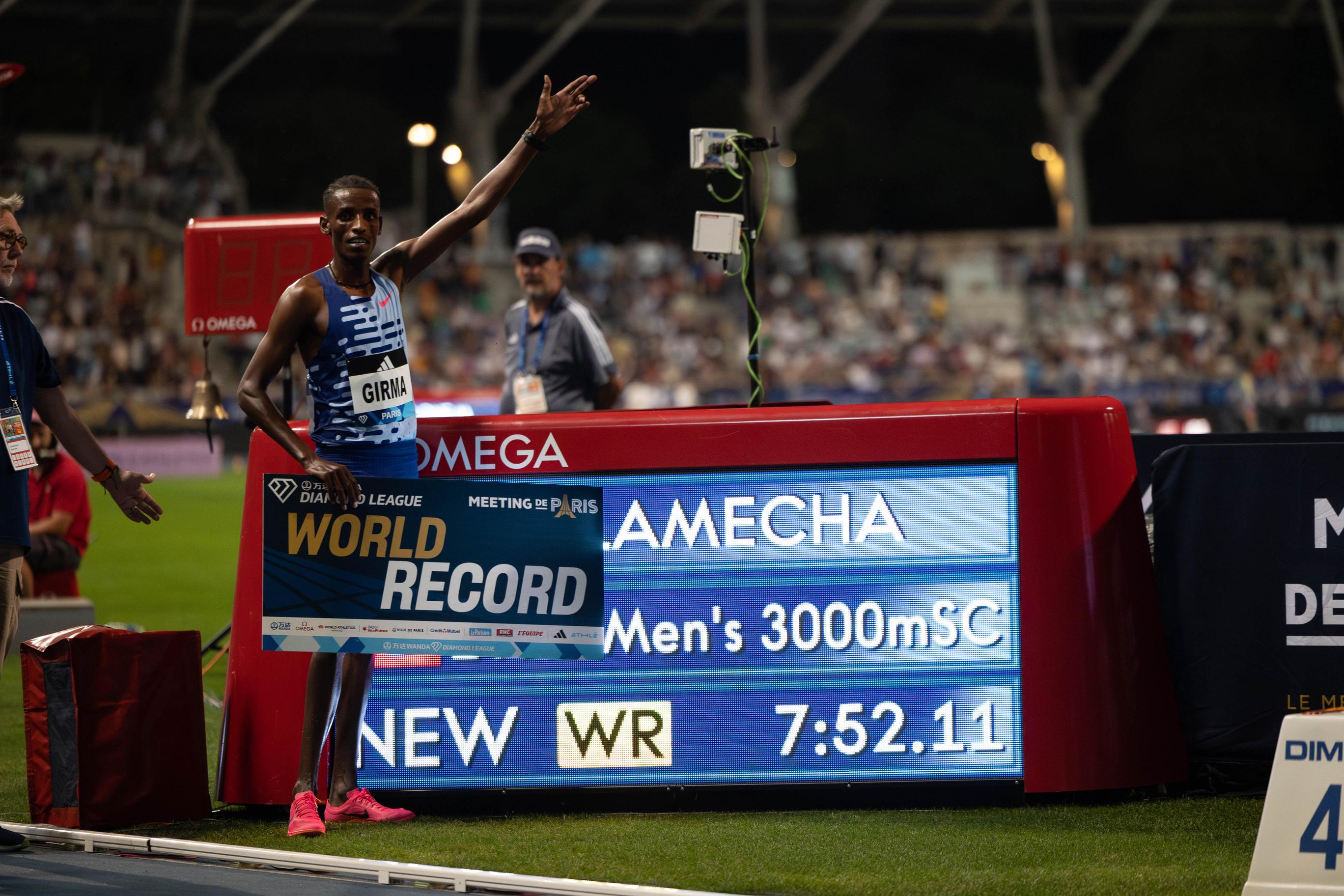 Lamecha Girma Steeplechase World Record