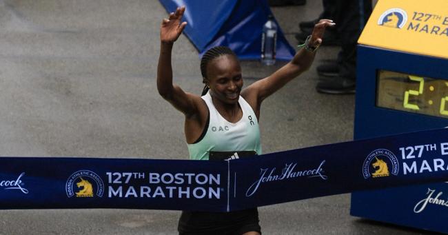 Kenya's Hellen Obiri won the 127th edition of the Boston Marathon.