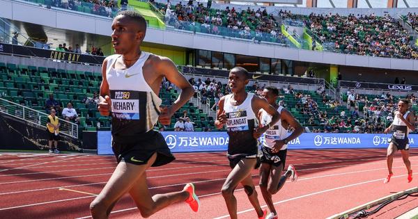 Biniam Mehary - 2025 Prefontaine Classic | Photo by Kevin Morris / @kevmofoto