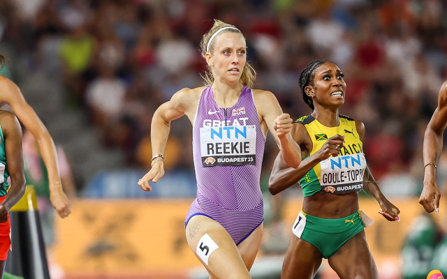 Jemma Reekie at the 2023 World Athletics Championships.