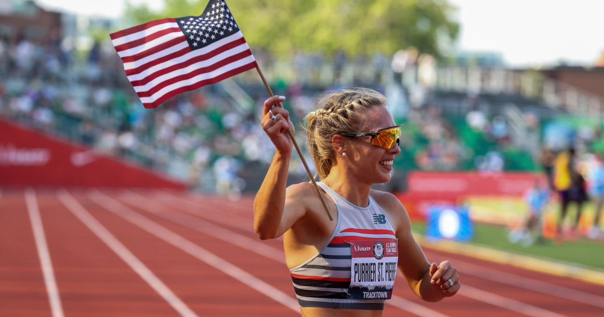 Elle St. Pierre took the 2021 U.S. Olympic Trials 1500m final wire-to-wire.