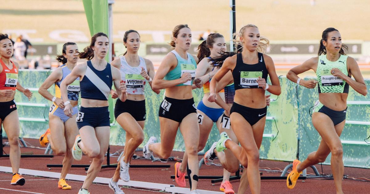 Women's 1500m at the 2023 Sound Running TrackFest