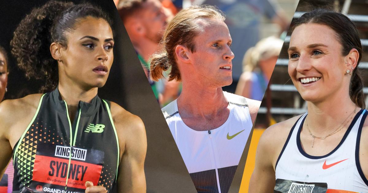 Sydney McLaughlin-Levrone, Cole Hocker, Elise Cranny