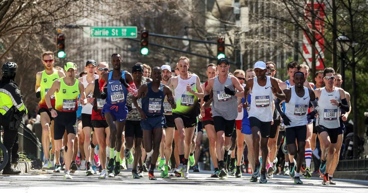 Scenes from the 2020 U.S. Olympic Marathon Trials in Atlanta.