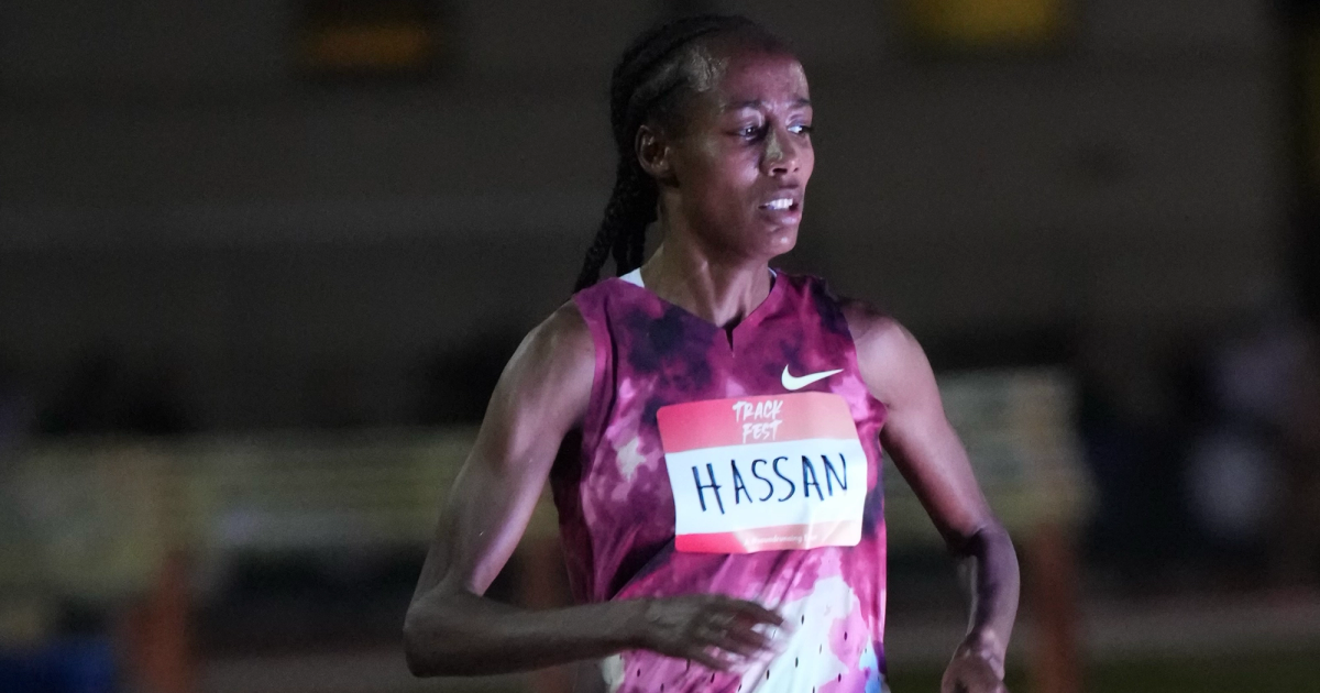 Sifan Hassan won the women’s 5000m with ease at the Sound Running TrackFest
