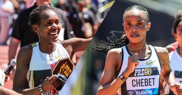Faith Kipyegon & Beatrice Chebet 