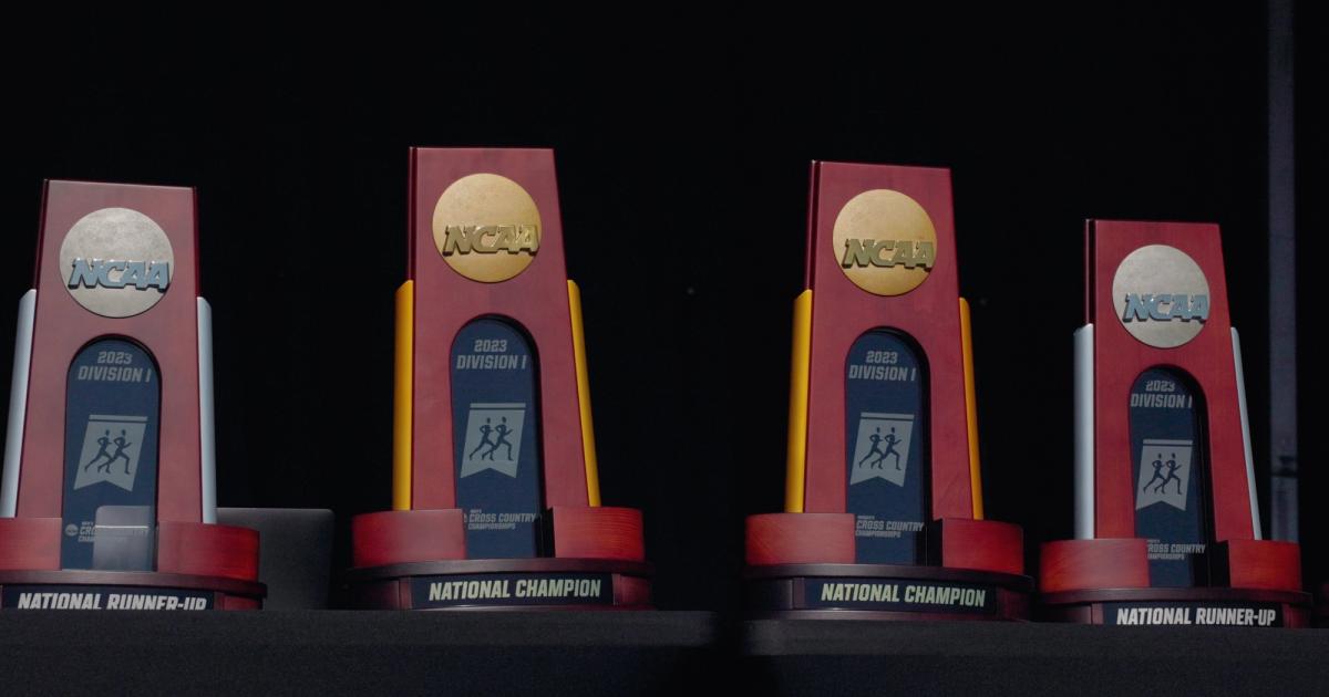 2024 NCAA Cross Country Championships trophies