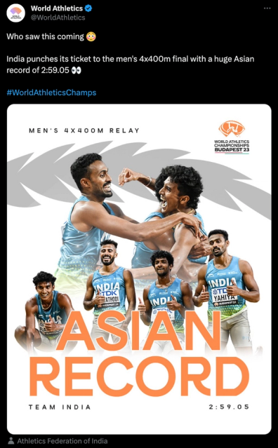 World Athletics Twitter