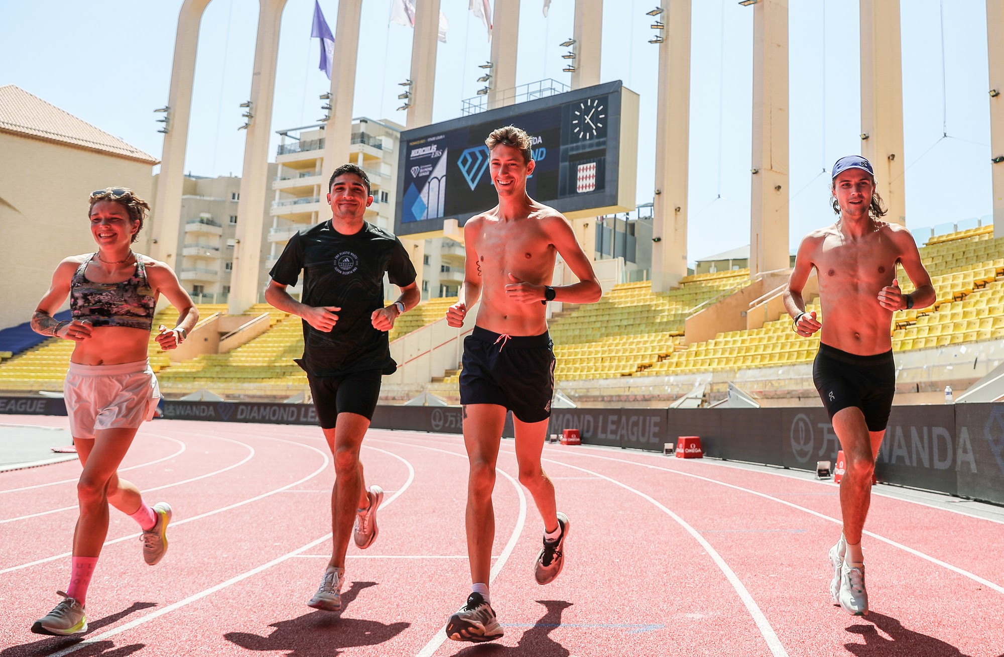 Hiltz, Hoppel, Ferlic, Beamish - Monaco Diamond League 