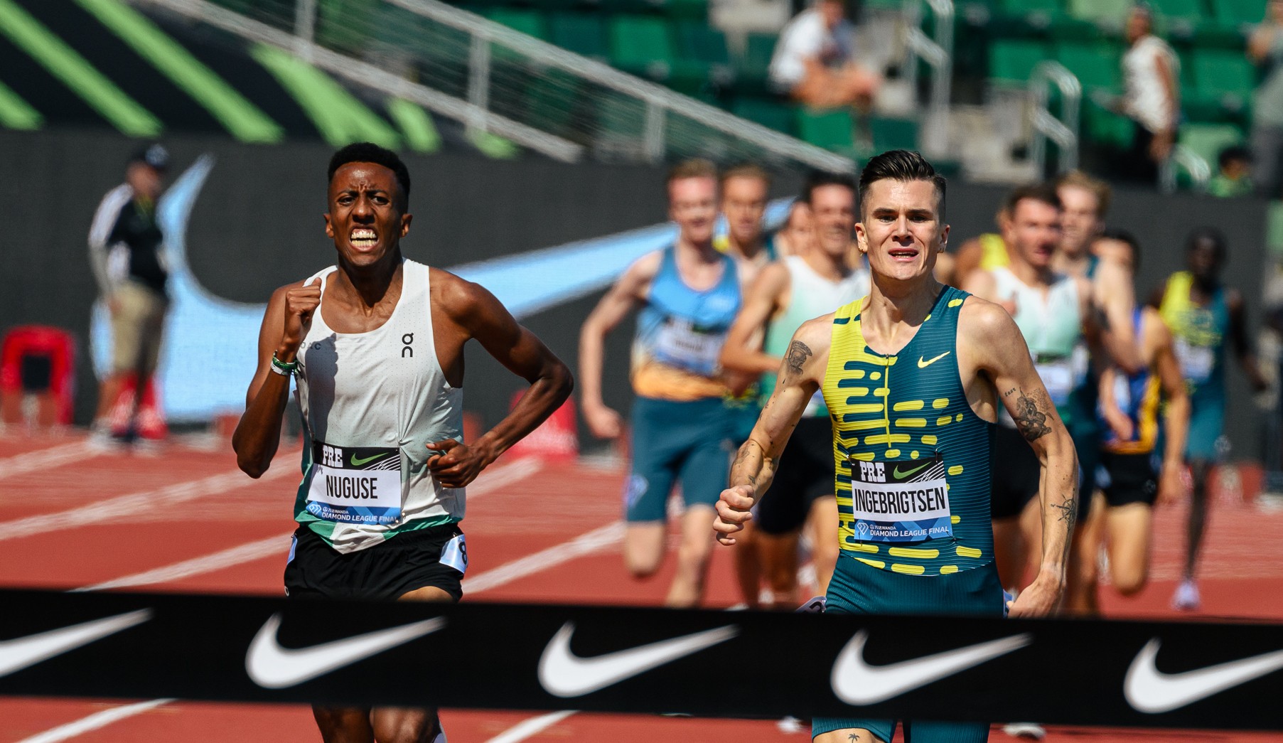 Jakob Ingebrigtsen And Yared Nuguse - Prefontaine Classic