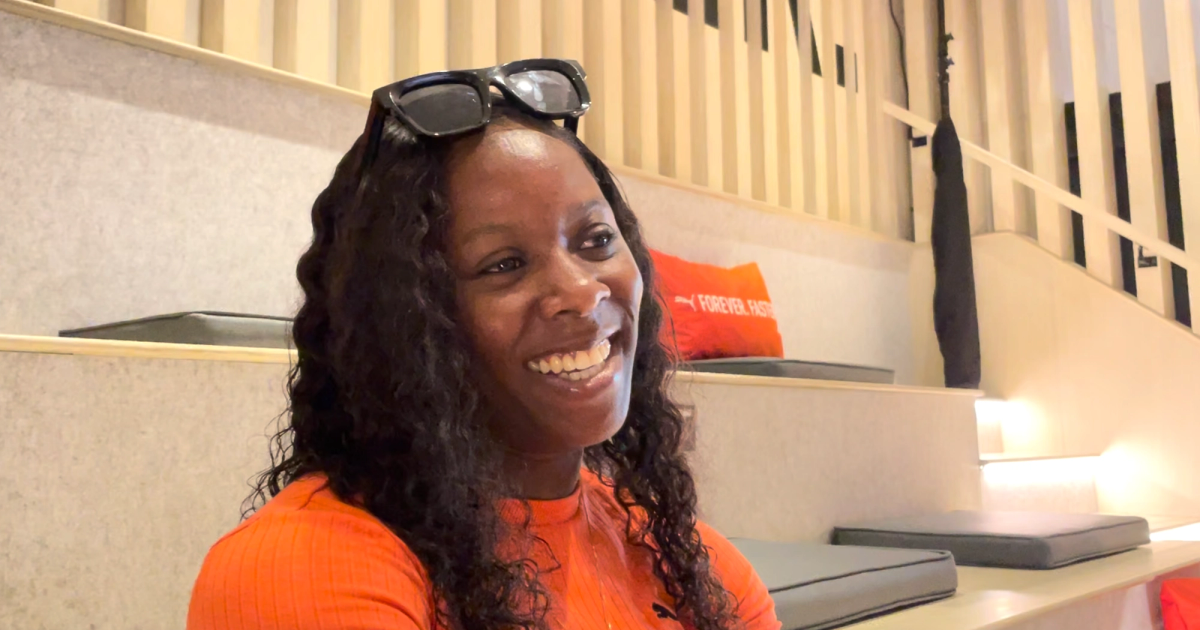Shericka Jackson speaks with CITIUS MAG in Kingston, Jamaica.
