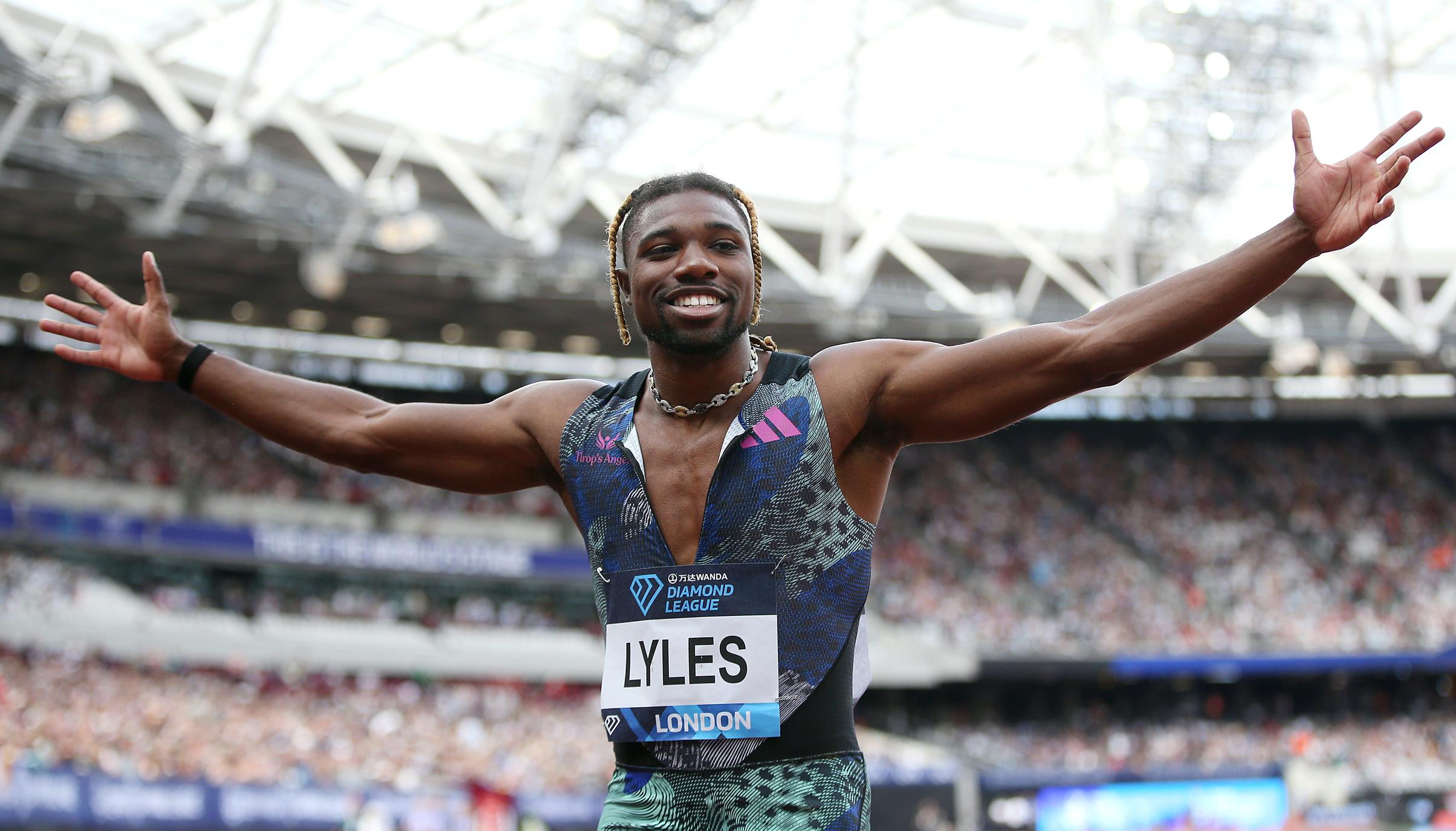 Noah Lyles at the London Diamond League