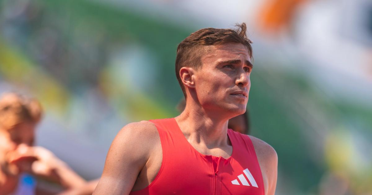 Josh Hoey at the 2025 U.S. Outdoor Track and Field Championships.