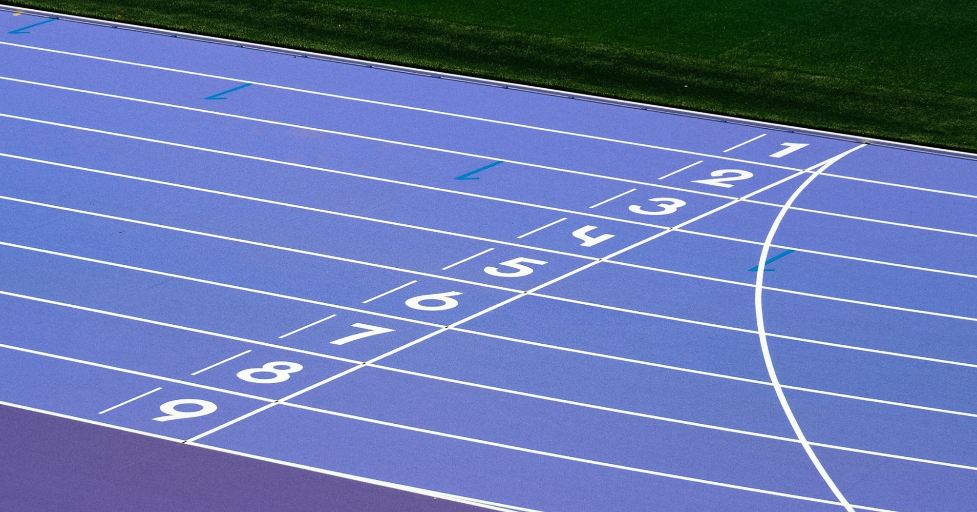 The purple track at the Stade de France.