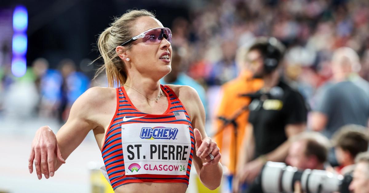 Elle St. Pierre kicked down 5000m world record holder Gudaf Tsegay to become the first American woman to win the World Indoor 3000m title.