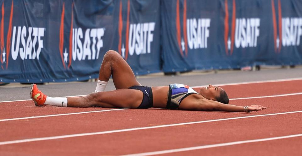 Tara Davis-Woodhall | Photo by Justin Britton / @justinbritton