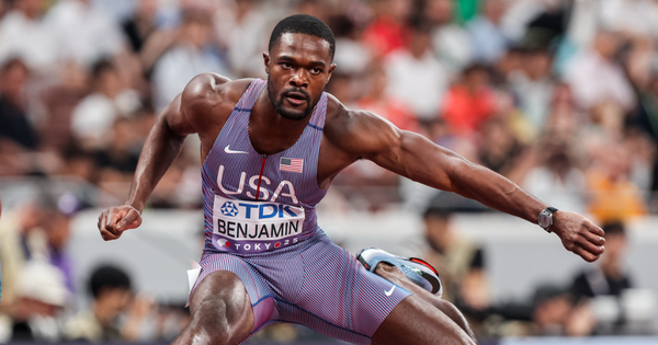 Rai Benjamin | Photo by Kevin Morris / @kevmofoto