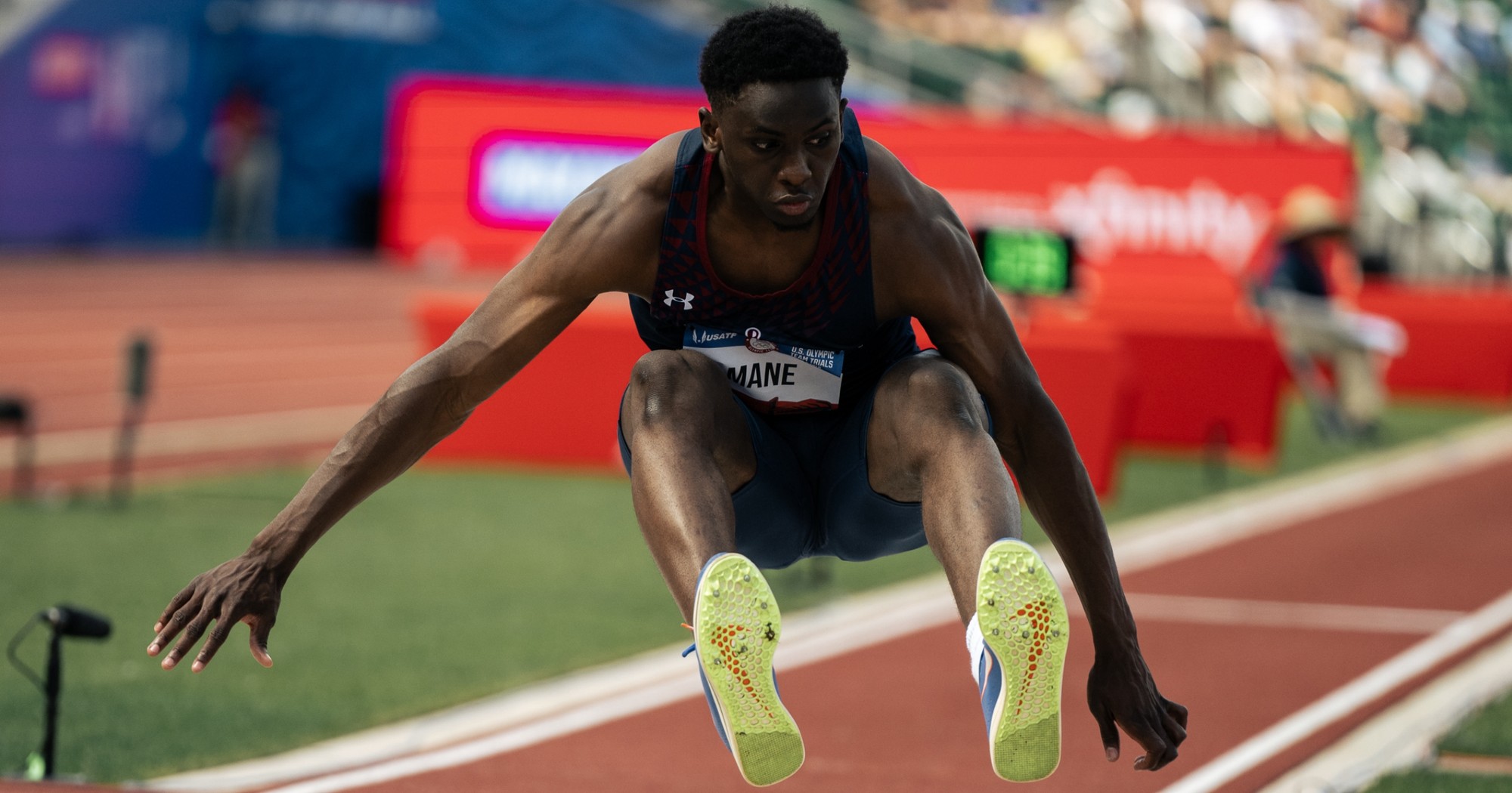 Salif Mane at the 2024 U.S. Olympic Trials.